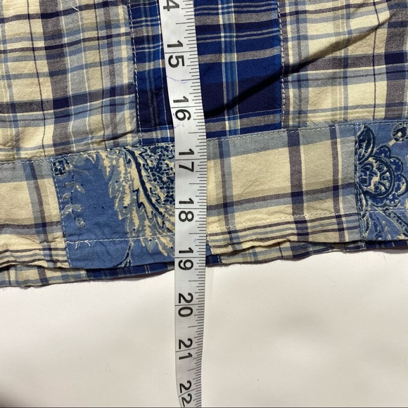 American Living 100% Cotton Blue And White Patchwork Woman’s Mini Skirt NWT 12 - Picture 10 of 11